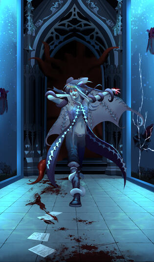 "Vampire Octopus" Personal art 2024