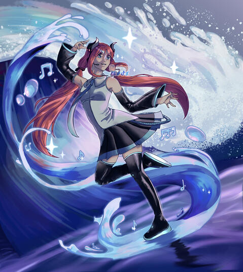 "Miku Nilou" Fanart, 2022